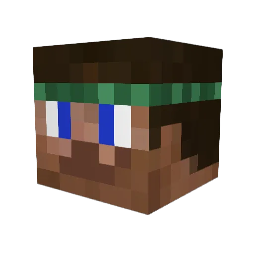 GallegoTga Minecraft avatar head, 3D render