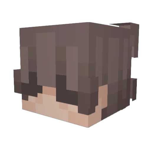 GalletaZ Minecraft avatar head, 3D render