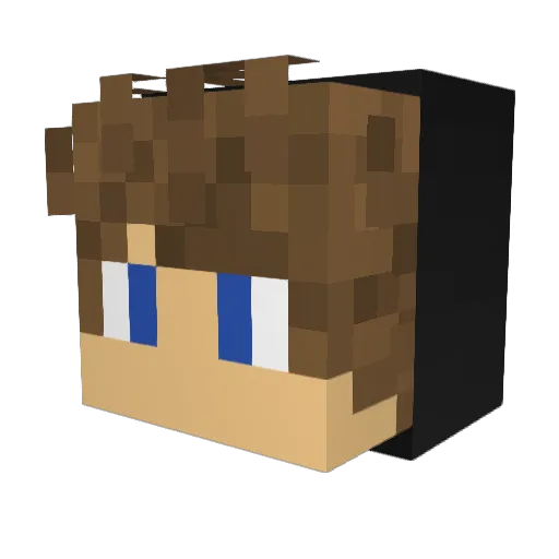 Galligatorr Minecraft avatar head, 3D render