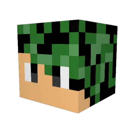 GalloPink0YT Minecraft avatar head, 3D render