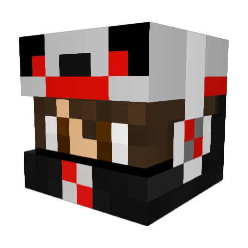 Gallo_14 Minecraft avatar head, 3D render
