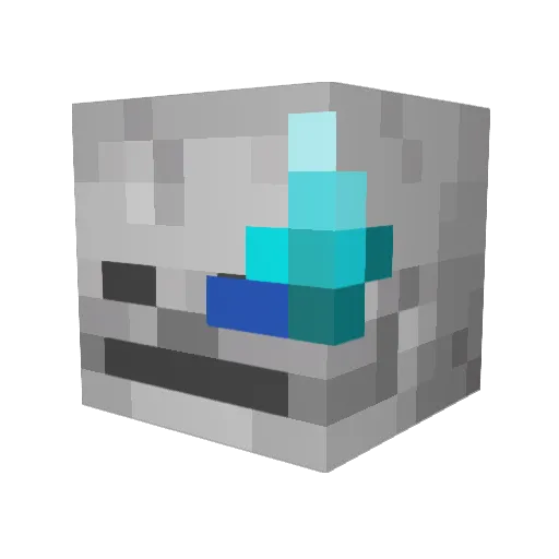 Gallows Minecraft avatar head, 3D render