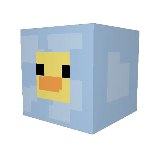 Gallox__ Minecraft avatar head, 3D render