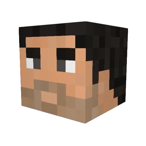 Gally37 Minecraft avatar head, 3D render