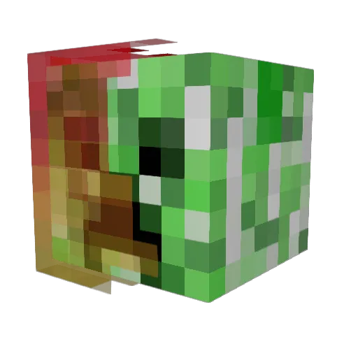 Galnos38 Minecraft avatar head, 3D render