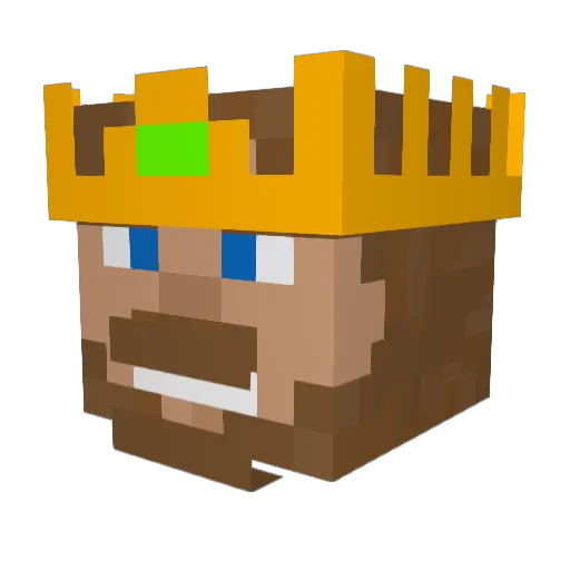 Galntnite Minecraft avatar head, 3D render