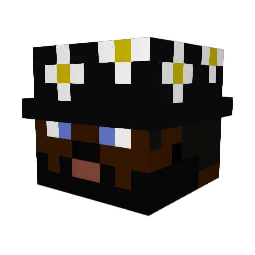 Galo_x Minecraft avatar head, 3D render