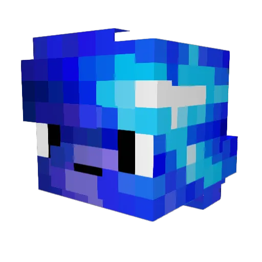 Galob3 Minecraft avatar head, 3D render
