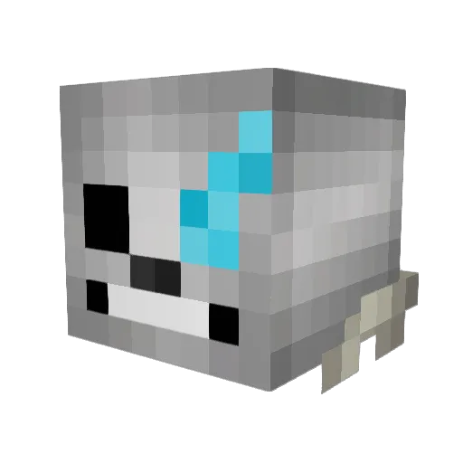 Galonax Minecraft avatar head, 3D render