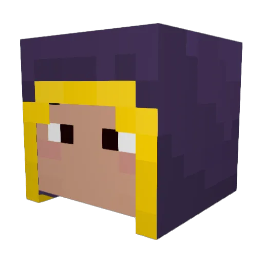 Galoroth Minecraft avatar head, 3D render