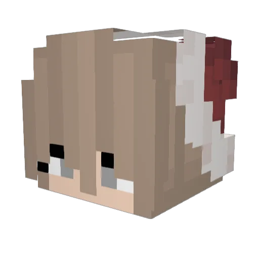 Galtxu Minecraft avatar head, 3D render