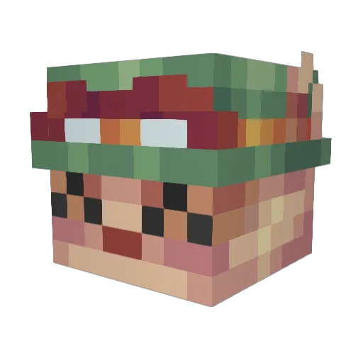 Galumpa7 Minecraft avatar head, 3D render