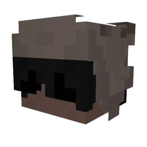Galuszka1337 Minecraft avatar head, 3D render