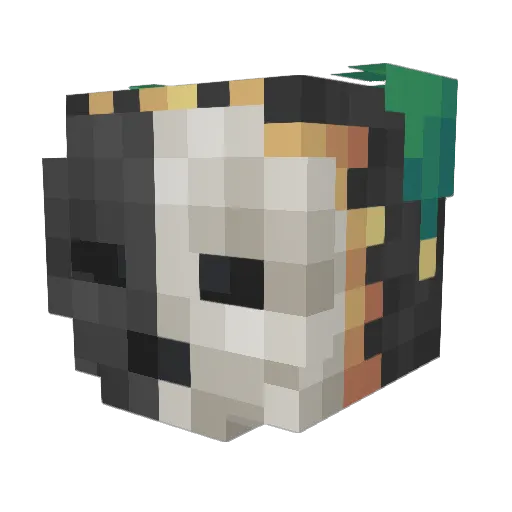 Galvagor Minecraft avatar head, 3D render