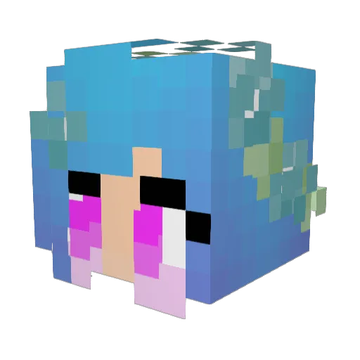 GalvanGideon Minecraft avatar head, 3D render