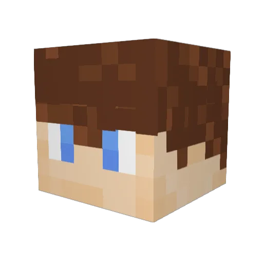 Galvers4 Minecraft avatar head, 3D render