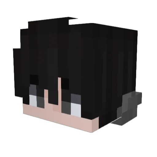Galvez Minecraft avatar head, 3D render