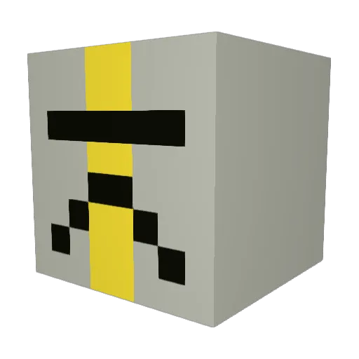Galvinaxe Minecraft avatar head, 3D render