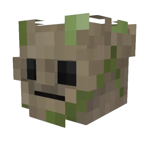 Galvoguy Minecraft avatar head, 3D render