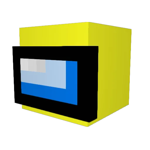 Galxry Minecraft avatar head, 3D render