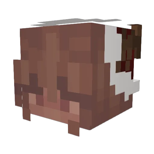 Galxt Minecraft avatar head, 3D render