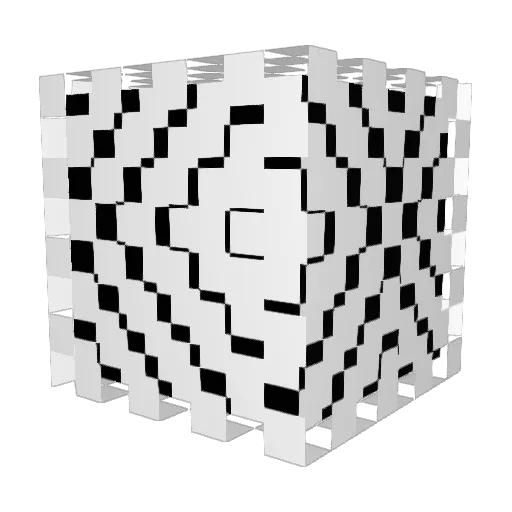 Galyae Minecraft avatar head, 3D render
