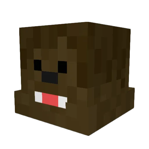 Galz Minecraft avatar head, 3D render