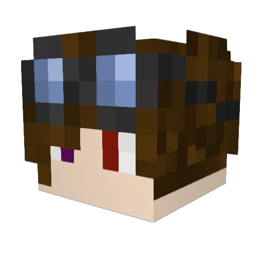 Gam001 Minecraft avatar head, 3D render