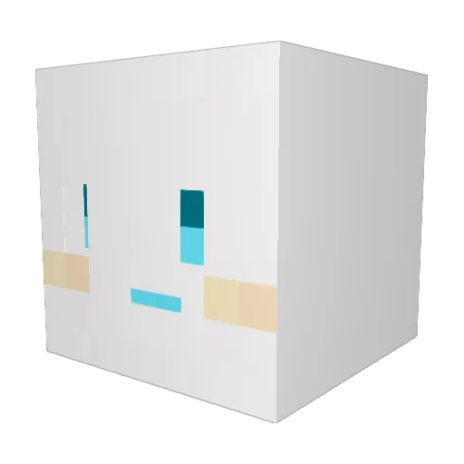 GamPers Minecraft avatar head, 3D render