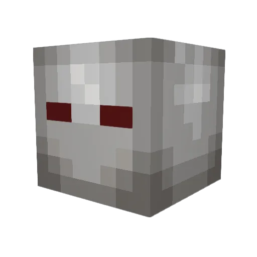 GamaDing Minecraft avatar head, 3D render
