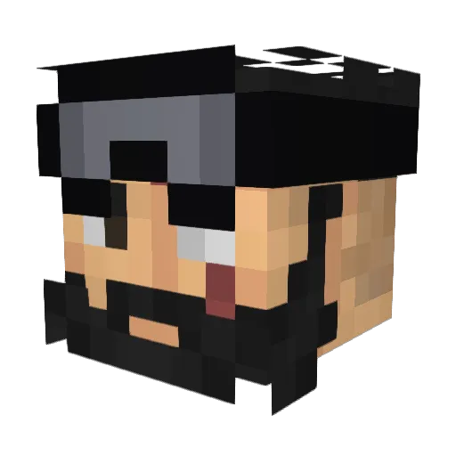 Gama_xeno Minecraft avatar head, 3D render
