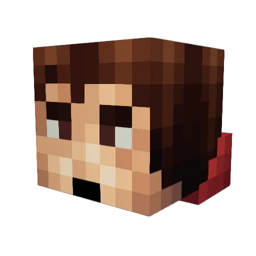 Gamba6782 Minecraft avatar head, 3D render