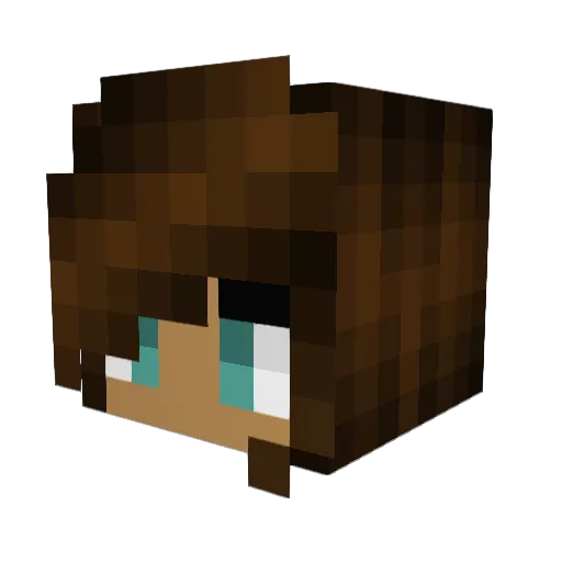 Gamball1993 Minecraft avatar head, 3D render