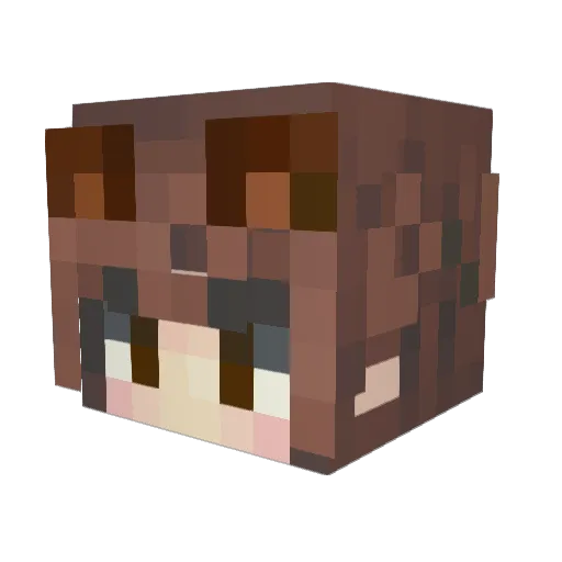 Gambet81 Minecraft avatar head, 3D render