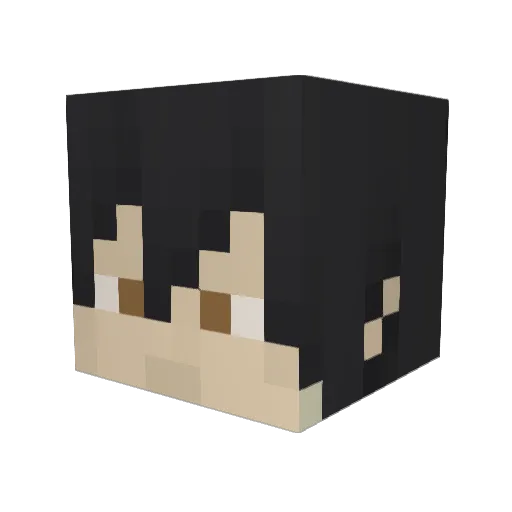 Gambingus Minecraft avatar head, 3D render