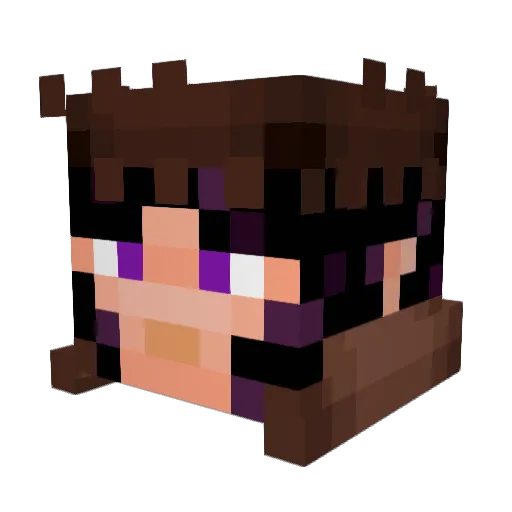 Gambit2003 Minecraft avatar head, 3D render