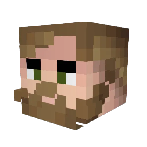 Gambit374 Minecraft avatar head, 3D render