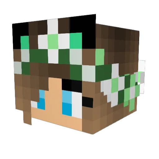 GambitJadestone Minecraft avatar head, 3D render