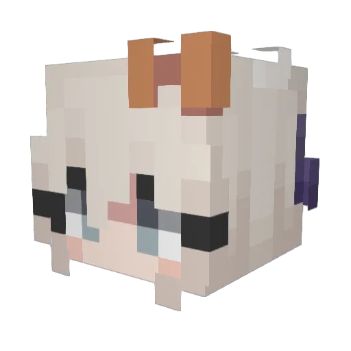 GambitLaBeau Minecraft avatar head, 3D render