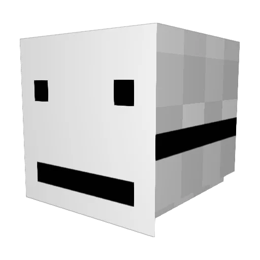 Gambitbot7 Minecraft avatar head, 3D render