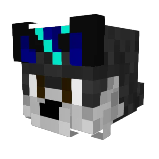 GamboseGaming Minecraft avatar head, 3D render