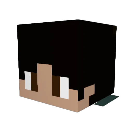 Gambzz Minecraft avatar head, 3D render