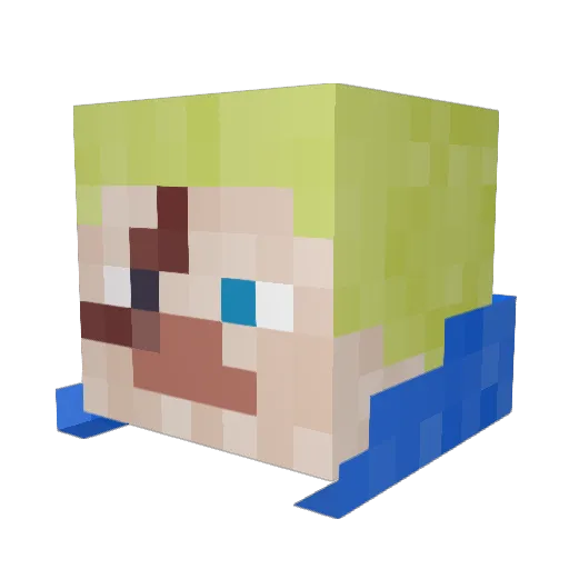 GameAdvent2 Minecraft avatar head, 3D render