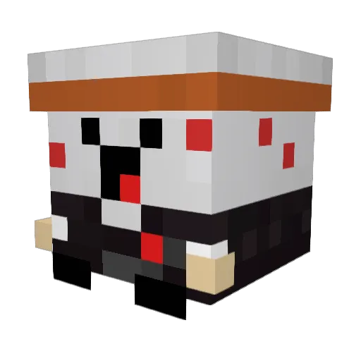 GameAwards Minecraft avatar head, 3D render