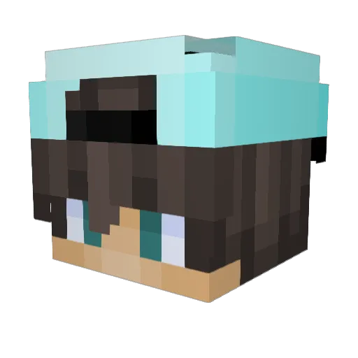 GameBench779930 Minecraft avatar head, 3D render
