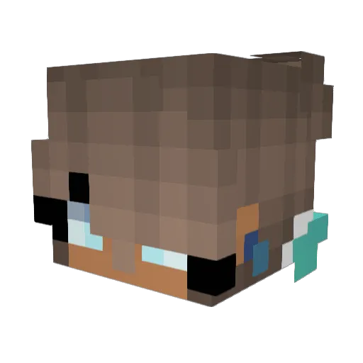 GameBoyRamseyM Minecraft avatar head, 3D render