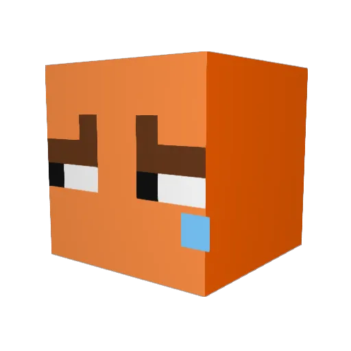 GameBrOnY Minecraft avatar head, 3D render
