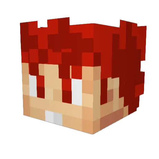 GameBraker12 Minecraft avatar head, 3D render