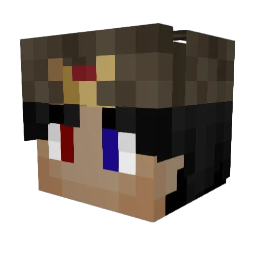 GameCommander Minecraft avatar head, 3D render