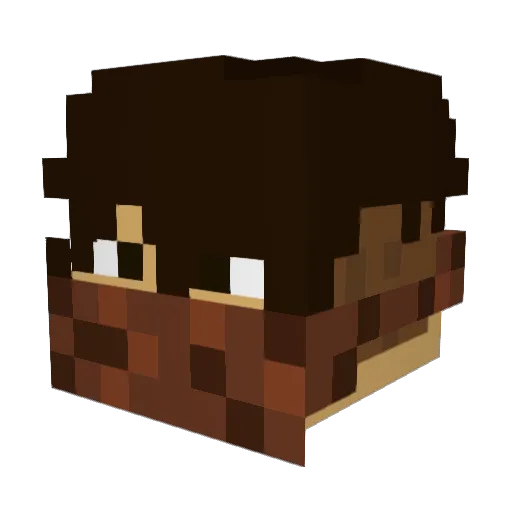GameCrasherHD Minecraft avatar head, 3D render